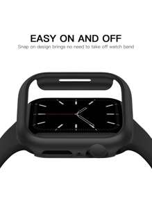 6-teiliges/Set Herren Damen Lässig PC Uhrengehäuse Anti-Drop-Schutzhülle, für Apple Watch 38/40/41/42/44/45/46/49 mm, für Apple Watch Series Ultra/SE/10/9/8/7/6/5/4/3/2/1, intelligentes Uhrengehäuse-Zubehör, Cut Out