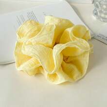 6pcs Women Multi-Color Fresh Lace Double Layer Ruffle Scrunchies, Suitable For Everyday Use