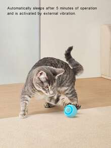 PETSIN 重力智能滚球 智能电动宠物玩具 USB 充电 逗猫玩具 多种颜色可选 互动电动玩具 供猫咪放松娱乐 - 彩色 - 查看 11