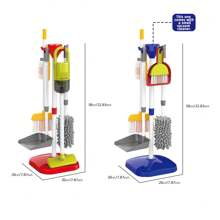 قطعة واحدة من حقيبة أدوات نظافة صغيرة محمولة ، لعبة لعبة تنظيف مريحة ، هدية لعبة ، البطاريات غير مشمولة