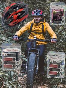 1PC/2PCS Bike Helmet & Fitness Gloves Set For Adults/Youth - Lightweight Adjustable Cycling Helmet With Detachable Visor (CE Certified, 54-60cm) + Anti-Slip Half Finger Gloves For Cycling, Gym, Outdoor Sports - Men Women Unisex Black Pink Grey Blue Red - Multicolor - View 4