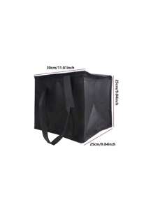 1Pc Portable Lunch Insulated Cooler Bag Folding Insulation Picnic Ice Pack Food Thermal Bag Drink Carrier Insulated Bags Beer Foil Food Bag Outdoor Camping Travelling BBQ Catering Materials Zipper Bag Picnic Folding Insulated Bag