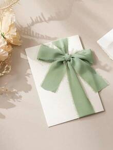 1/3/9 卷手工雪纺丝带流苏 1.5 英寸 X 5.5 码磨边丝带，适用于婚礼请柬、新娘花束、礼品包装、蝴蝶结制作、工艺品、派对装饰 - 彩色 - 查看 10