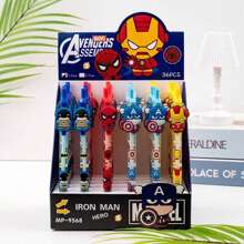 Sanrio 4pcs/Spider Hero Gel Pen, Mobile Pencil Writing Tool, Suitable For Various Occasions, Stationery, Student Writing Tool, Office School Supplies, Back To School