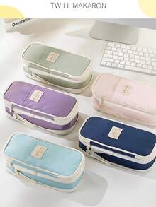 1pc Creative Pencil Case Pouch Desk Storage Bag Students Gift Large Capacity Pen Case Bags Multifunctional Pen Case Makeup Storage Bag Travel Bag Stationery School Supplies Office,Back To School,School Supplies,Pencil Pouch,School Bag