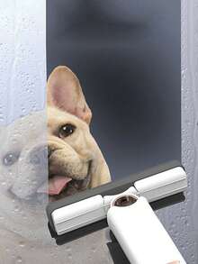 3件套便携式狗尿清洁拖把，迷你手持拖把带旋转头，易于使用，塑料可水洗，宠物主人的理想选择，宠物清洁必备，紧凑型清洁工具，宠物清洁用品