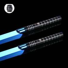Light Up Saber RGB Upgraded Version Light Sword 16 Colors Metal Handle USB Rechargeable Metal Cosplay Laser Sword Light Sword Electric Light Up Saber Toys Gifts - 2pcs Black - View 7