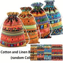 Multi-Color Fabric Drawstring Storage Bags | Breathable & Lightweight | Cartoon Print With Rainbow Label | Versatile Organizer For Home, Travel & Gifts | Ideal For Clothes, Diapers, Jewelry, Cosmetics | Durable & Portable, Clothes Organizer Storage ﻿