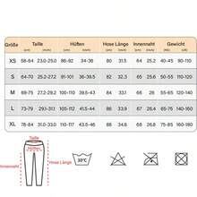 VOYJOY Women's Sports Leggings Seamless Scrunch Butt Leggings High Waist Booty Lifting Butt Push Up Gym Sports Pants Black - 暴風灰 - 查看 6