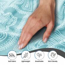 Lux Decor 6-Piece Paisley Bed Sheets High GSM Brushed Microfiber Sheets - Elevate Your Sleep Experience With 16-Inch-Deep Pocket Bedding Sheets & Pillowcases- Back To School- Graduation Gift- All Sizes Available-, Valentine's Day Bedroom, Spring Bedding Refresh, Guest Room Essentials, Dorm Room Bedding, Premium Bed Linens, Easy Care Sheets, Hypoallergenic Fabric, Year-Round Comfort, Master Bedroom Update, Matching Bedding Set, Hotel Quality Linens - Màu xanh lam - Xem 7