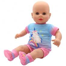 Vêtements de poupée avec motif animal mignon convenant aux poupées nouveau-nées de 13 à 18 pouces, accessoires de poupée nouveau-née de 43 cm, cadeaux de fête et d'anniversaire, poupée non incluse