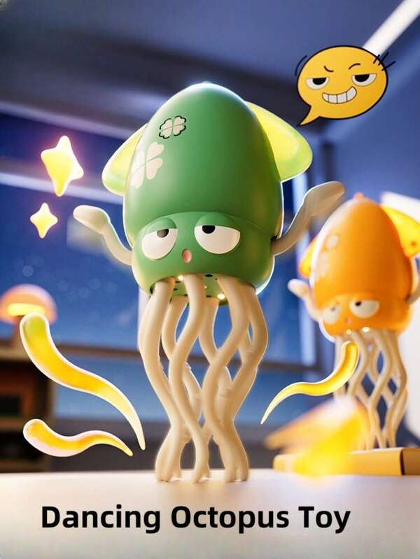 Electric Octopus Dancing Toys With Fast Charging, Obstacle Avoidance, Quirky Christmas Gift