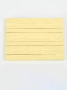 100pcs Multi-Color Line Pattern Sticky Notes, 4 Colors, Portable Student Memo Mark Writing Notebook, Self-Adhesive, Easy To Use Notepad For Office, Home, School,School Supplies,Back To School