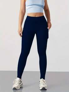 4-Piece Womens Yoga Pants-High Waist,Pocketed,Four-Way Stretch Sport Leggings For Running, Workout,And Fitness-Casual-Style,Breathable Fitness Apparel - 4件 - 查看 5