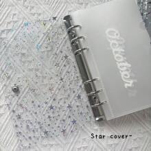Agenda di budget formato A6 con farfalla/stella, copertina trasparente con 12 tasche di plastica mensili, organizer per contanti/biglietti/carte, forniture scolastiche, articoli per il ritorno a scuola