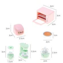 1:12 Scale Miniature Kitchen Accessories, Dollhouse Kitchen Prop, Micro Mini Toys, OB11 Shooting Props, DIY Keychain Decor Accessories