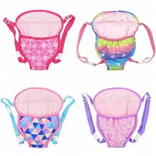 Porte-poupée à dos convenant aux poupées nouveau-nées de 14 à 18 pouces et aux poupées Reborn de 13 pouces, accessoire de jeu de rôle (poupée non incluse)