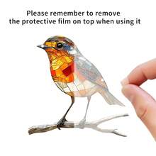 1 件动物主题装饰吊坠，2D 亚克力图形设计，卧室装饰，客厅装饰，家居装饰，花卉主题空间，厨房装饰，多用途窗户悬挂装饰，适用于家庭和花园装饰，非常适合厨房、农舍、花园、乡村住宅 - 送给鸟类和动物爱好者的理想礼物，场景装饰，非常适合厨房，创意礼物