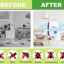 6pcs Pest Repeller Reject Ultrasonic Electronic Mouse Mosquito Insect Control - Blanco - Ver 6
