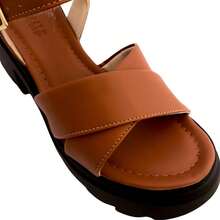 Women's Platform Sandal With Soft Sole, Lightweight And Flatform - 駝色 - 查看 4