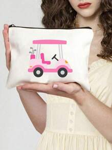 Golf Personalized Bag,Makeup Bag, Golf Country Club Accessory Bag, Golf Makeup Bag,Golf Team Wristband, Golf Lover Gift, Zipper Bag, Coin Purse, Pencil Case, Valentine'S Day Gift For Her, Perfect For Shopping, Dating, Vacation, Travel, Festival, Party Or As A Gifttravel Essentials Vacation Summer Holiday Back To School School Stuff Bag For School Wash Bag Travel