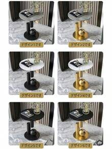 Coffee Tables - Weiße Marmorplatte + Goldrahmen - Übersicht 7