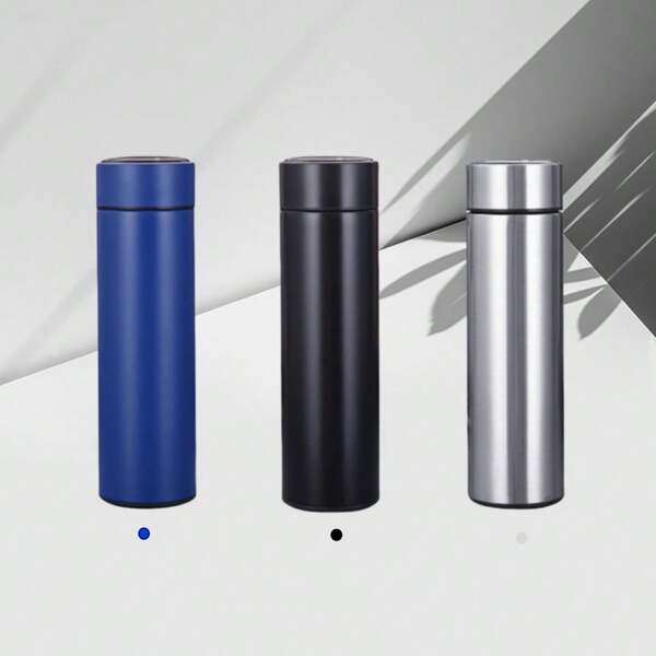 زجاجة مياه معزولة فراغياً من الصلب المقاوم للصدأ، سعة كبيرة مع مرشح للشاي، تصميم مستقيم رفيع، خفيفة الوزن وأنيقة للعودة إلى المدرسة