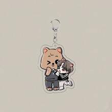 Sanrio 1 pezzo Portachiavi SKZOO, merchandise del gruppo idol coreano SKZ per fan, collezione creativa derivata, regalo per le vacanze per decorare borse, collezione premium, ideale per San Valentino, Natale, Eid Al-Adha
