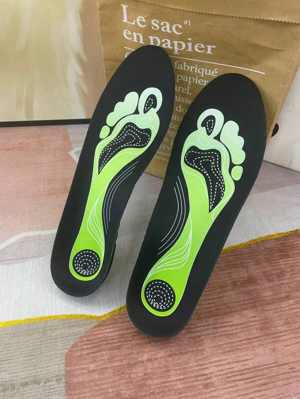 1 Paar Fuß-Gewölbe stützende Einlegesohlen für Sport & Basketball - bequem, atmungsaktiv EVA-Schaum mit Gel-Polsterung, korrigiert Gewölbe-Absenkung, Unisex Design für Jungen und Mädchen