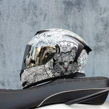 LVS Latest Dual Lens Motorcycle Helmet Modular Full Face Helmet, Unisex, Street Bike Helmet Capacity Approved