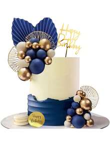 2 Phụ kiện trang trí bánh hình quạt giấy, Phụ kiện trang trí bánh hình lá cọ giả, Thích hợp cho trang trí bánh theo phong cách Bohemian, Trang trí bánh hình lá, Nhiều màu sắc, Thích hợp cho trang trí bánh sinh nhật, Tiệc rửa tội, Tiệc cưới, Nghỉ hưu và các loại trang trí bánh khác (Hồng, Đỏ, Vàng, Xanh lam hoàng gia, v.v.) - Nhiều màu - Xem 5