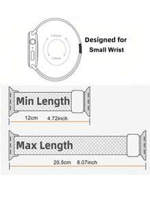 1pc Color Block Magnetic Strap Kids Watch Band Compatible With Apple Watch 38mm 40mm 41mm 42mm 44mm 45mm 46mm 49mm For Girls Boys,Sport Nylon Braided Elastic Loop Replacement Bracelets Compatible With Apple Watch Series10 9 8 7 6 5 4 3 2 1 SE Ultra1/2 For Woman Man Small Wrist