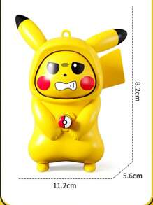 pokemon 1 Stück süße Pokémon Pikachu stilisierte Gesichts-Verwandlungspuppe, voller süßer und lustiger Ausdrucksdesigns, mini tragbare Sammlung, exquisite Handwerkskunst für Sammlung und Dekoration, tolles Geschenk, Geburtstags-/Feiertags Must-Have Dekorationen.