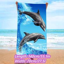 1 Pc Of Ultra-Soft Breathable Beach Towel, Microfiber Beach Towel, Quick-Drying Towel Suitable For Outdoor Beach Towel Yoga Running Portable Outdoor Bath Towel