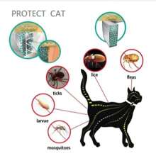 Tick & Flea Collar For Cats Anti-Flea, Tick, & Mosquito Collar (Advanced Protection)