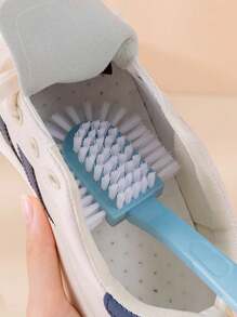 [5-In-1 Efficient Shoe Brush] Creative 5-Side Shoe Brush With Double-Sided Circular Design For All-Around Cleaning, Plastic Hard Bristle Bathroom Cleaning Brush, 5-In-1 Durable Shoe Brush, Plastic Material, Highly Efficient Cleaning