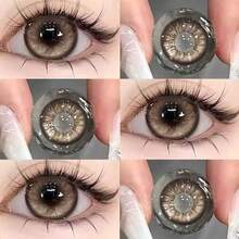 10 lentes de contacto azules, maquillaje de ojos, lentes suaves anuales, perfectos para Halloween, transformación creativa, fiestas temáticas y uso especial para disfraces y eventos creativos de temporada. - Azul - Ver 3