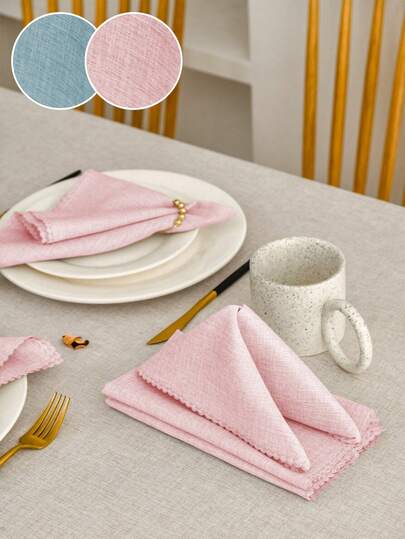 2/6/12/240 piezas Servilletas minimalistas de unicolor de alta calidad, suaves y absorbentes reutilizables, adecuadas para bodas, fiestas, picnics, revelación de género, reuniones, decoración del hogar