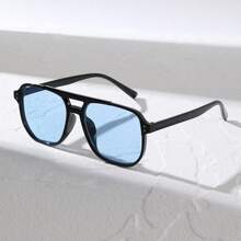 A Pair Of Men's Extra-Large Acrylic Framed Fashionable Glasses