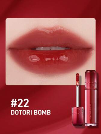 Rom&nd Brillo de labios en gloss de agua en espejo de la marca Rom&Nd, maquillaje coreano para estudiantes, bálsamo de labios hidratante