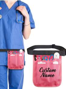 Personalized Multi-Pocket Adjustable Nurse Waist Bag, Suitable For Scissors, Bandages, Etc. - Made Of Nylon, Ideal For Nurses And Doctors, Nurse's Day Gift