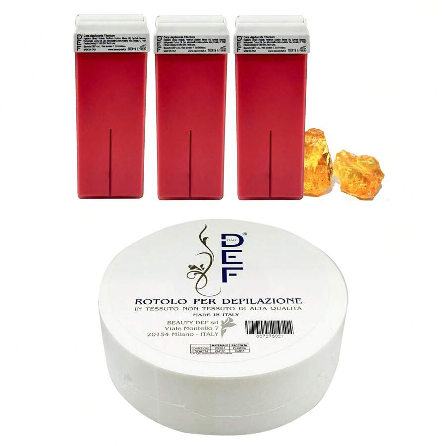 DEF Set Ceretta: Strisce Depilatorie + Cera Depilatoria