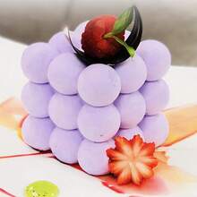 OCPO KITCHEN Forma silikonowa do pieczenia Bubble, silikonowa forma na świece, francuskie formy deserowe do ciasta musowego, czekoladowego puddingu, galaretki, sernika, lodów, w kształcie kostki (6 wnęk)