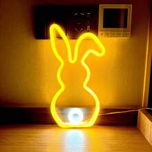 1 件霓虹牛头标志装饰灯，LED 霓虹灯电池或 USB 供电，家居装饰、派对装饰、庭院装饰、酒吧、露营、生日、求婚、周年纪念、游戏室、情人节、母亲节、圣诞节和其他节日装饰和礼物 - 白色 - 查看 53