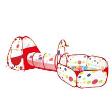 1pc Foldable Children's Play Tent, Large Indoor/Outdoor Play House, Sports Basketball Hoop, Does Not Include Ball Pit Balls