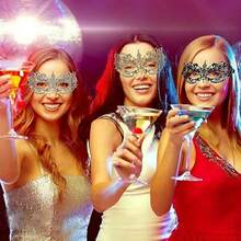 性感迷人蕾丝眼罩服装狂欢节派对服装舞会蕾丝眼罩服装舞会蕾丝面具万圣节 - 彩色 - 查看 8