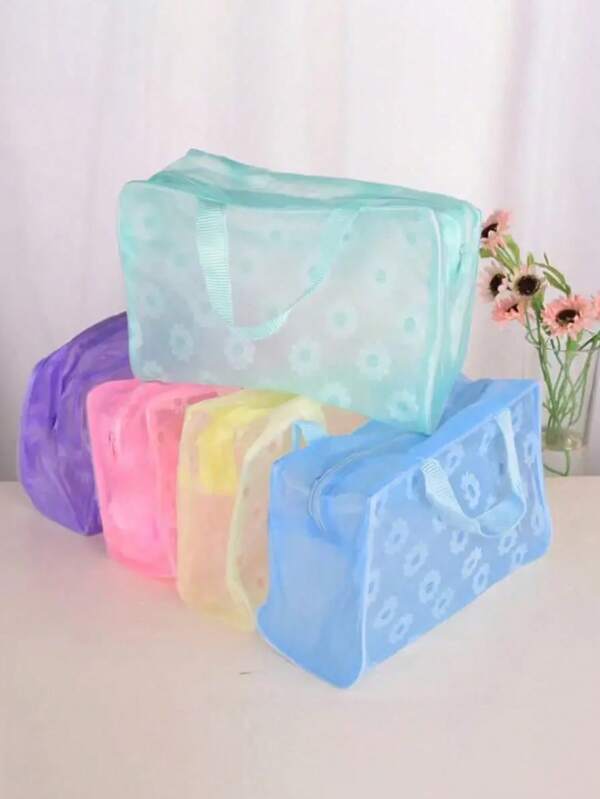 Transparente Kulturbeutel Transparente Kulturbeutel Reise-Kosmetiktasche wasserdichte Reisetasche PVC-transparente Reise-Kulturbeutel tragbare Reisetasche für Herren und Damen Reisen Geschäft Badezimmer, transparent, Strandtasche