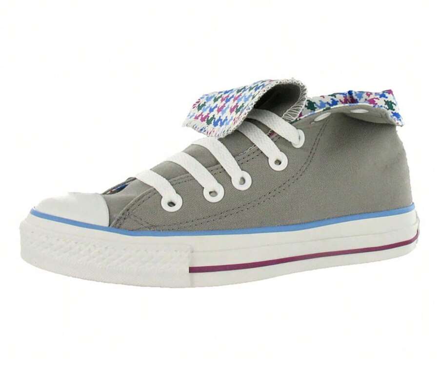 Converse All Star Chuck Taylor Roll Down Hi Unisex Shoes - Grey/Violet/Multi - View 1