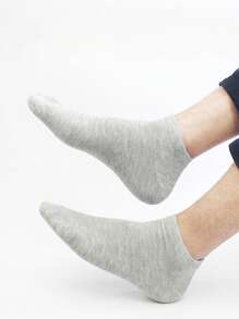 1/5/10 pares de calcetines delgados para los tobillos de hombre, calcetines cortos lisos y cómodos de unicolor, adecuados para primavera y verano