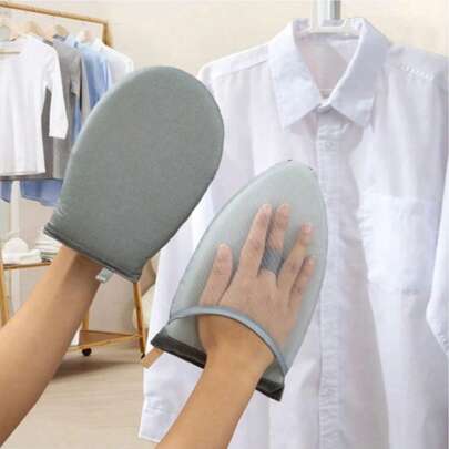 1 szt. Rękawica do prasowania parowego odzieży, wodoodporna rękawica antyparowa, odporna na ciepło rękawica do prasowania parowego odzieży z pierścieniem na palec, mini rękawica do deski do prasowania, akcesorium do prasowania parowego odzieży (losowy kolor)